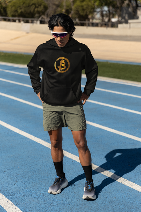 Bitcoin hoodie med crypto art design – Limited Edition