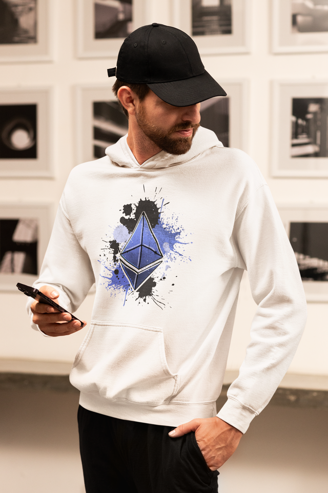 Ethereum hoodie med crypto art design – Limited Edition